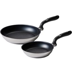 Altenbach 電磁爐 Hyper Axis 五層不鏽鋼平底鍋 2件組, 1個, 22cm + 28cm, 混合色