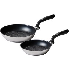 Altenbach Hyper Axis 底部5層不鏽鋼平底鍋2件組, 22F+26F, 混合色