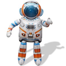 4D 2023 新款太空人氣球, 單一顏色, 1個