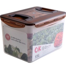 대형 업소용 사각 대용량 김치통, 15L, 1개