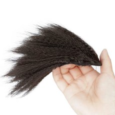 HiYuni 豐盈頭頂髮片 10公分, 1個, 棕黑色