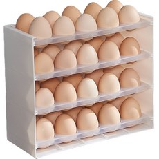亞克力冰箱雞蛋保鮮收納盒, 白色