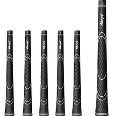 FISTOB 高爾夫 鐵桿 開球木桿 木桿 握把 高級款 單色 6入, 黑色