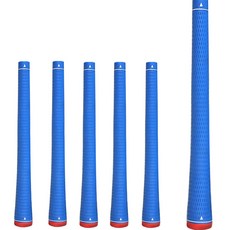 FISTOB 高爾夫鐵桿 開球木桿 木桿握把 高級配色款 6入, 藍色 + 紅色, 1個