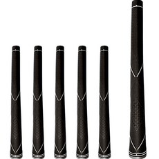 FISTOB 高爾夫鐵桿 一號木桿 木桿握把 頂級款 6入, 黑色 + 灰色