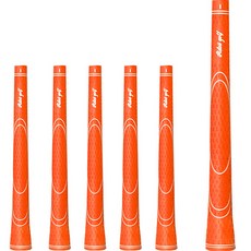 FISTOB 高爾夫 鐵桿 開球木桿 木桿 握把 高級款 單色 6入, 橘色