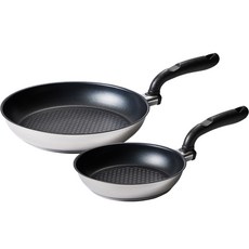 Altenbach 電磁爐 Hyper Axis 五層不鏽鋼平底鍋 2件組, 平底鍋 22cm + 平底鍋 30cm, 混合色