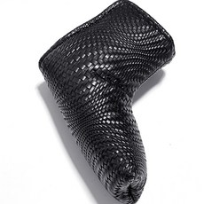 FISTOB 高爾夫推桿桿頭套 刀片一字型, 黑色