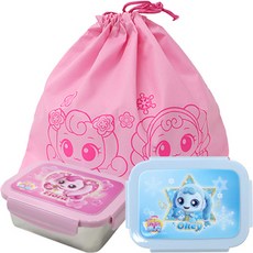 LE BARN YUYU迷迷糊糊Catch Teenieping不鏽鋼2層便當盒, 混色, 1個