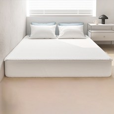아망떼 아이스터치 풍기인견 침대패드, 화이트