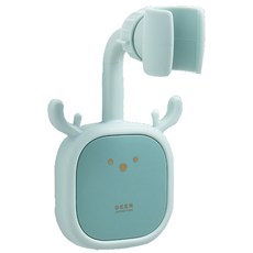 Solveliving 麋鹿蓮蓬頭 多功能角度調節吸盤式支架掛架, 草綠色, 2個