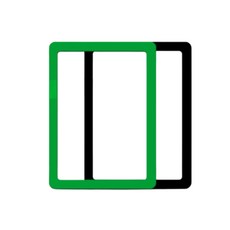 마르 심플 A4 사이즈 자석 액자, 그린