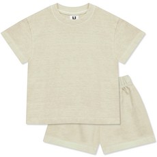 Little rabbit 兒童夏季顏料染短袖 + 下身套裝