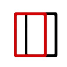 마르 심플 A4 사이즈 자석 액자, 레드