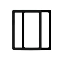 마르 심플 A4 사이즈 자석 액자, 블랙