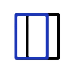 마르 심플 A4 사이즈 자석 액자, 블루