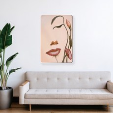 Monster Design幻影系列室內裝飾壓克力畫框05 花 蝴蝶 女人, 單一顏色