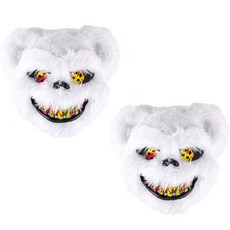 PARTYSHOW 超級殭屍面具 白熊 2入, 混色, 1個