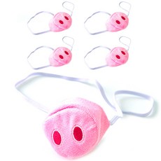 PARTYSHOW 毛絨豬鼻子 5入, 混色, 1個