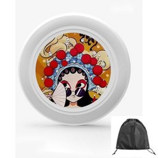 運動休閒一次性圓盤可旋轉+收納袋套組, 15國潮平原飛盤, 1組