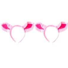 PARTYSHOW 仿貂豬豬髮箍 2入, 混合色, 1個