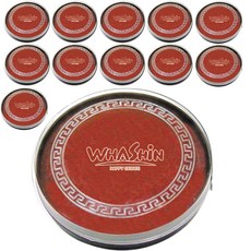 WHASHIN 圓形印泥, 12個