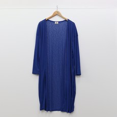 여성용 라라온 아이린 시스루 롱 가디건