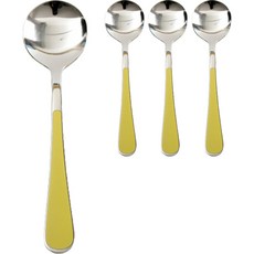Willive 兒童 304 Stenino 陶瓷勺子, 芥末黃, 單品, 4支