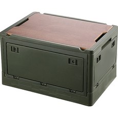 미카엘 캠핑용 접이식 테이블 박스 M, 그린, 1단, 1개