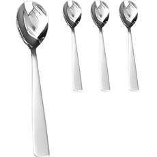 Willive 韓國製 304不鏽鋼 Mono 兒童餐具組, 湯匙 4入, 單一顏色