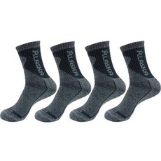 르블랑 스포츠 등산 장목 양말 4켤레 세트 HP458, 그레이, 4개