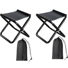 BBQ 折疊椅, 黑色, 2個