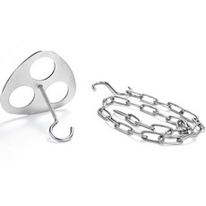 soonZAM 露營戶外炊煮長度可調鍋架三腳架, 銀色, 1個