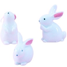 화분꾸미기 피규어 미니어처 화분 장식 소품 3p, 랜덤발송(토끼시리즈)