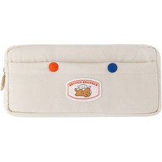 Brunch Brother 貴賓狗鉛筆盒, 象牙白, 1個