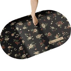 DM 圓形玫瑰腳踏墊, 混合色, 1個