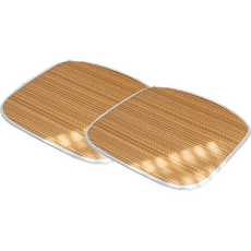 Hooni Daily 清涼竹蓆復古坐墊 2入組, 棕色