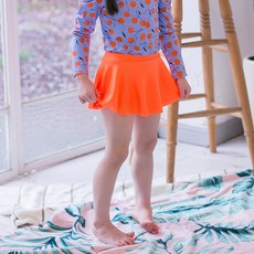 GOING KIDS 女童款素色泳裙