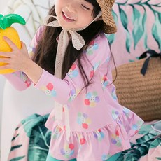 GOING KIDS 童款粉彩花朵防曬泳衣