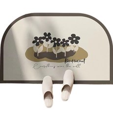 DM 花園吸水珪藻土地墊, 1個, 混合色