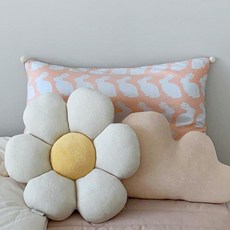 Franvoise 兒童 Cring Rabbit 60 片棉質枕套, 杏