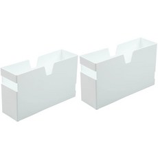 에버하우스 다용도 펜트리 수납 정리함 C타입, 화이트, 2개