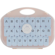 SCHOOL LAB 英文字母造型打孔機, 1個, 字母(霧面藍)