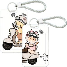 可愛卡通鑰匙圈公車卡套