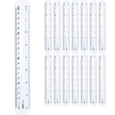 deLi 得力 好握尺 20cm, 15個, 透明