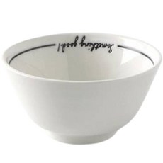 Roco Living 字母飯碗, 白色, 1個