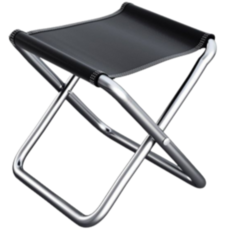 Doodle Cat 迷你釣魚椅 中型, 黑色, 1個