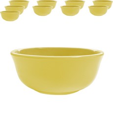 LOHJA 韓國製 Loya 美耐皿碗 兒童碗 12cm, 淺黃色, 10個