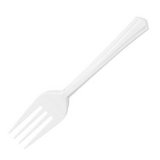 개별포장 포크 화이트, 50개입, 1개