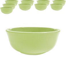 LOHJA 韓國製美耐皿碗 兒童碗 12cm, 淺綠色, 10個